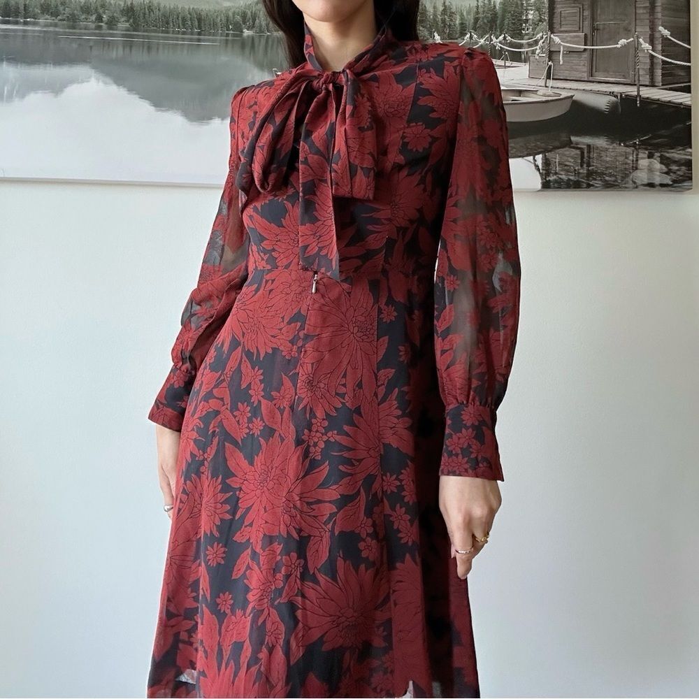 90s vintage whimsigoth preppy formal dress - Picture 2 of 7